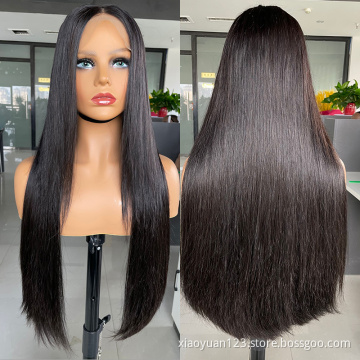 Wholesale 12A Double Drawn13X4 13X6 HD Swiss Lace Frontal Wig Raw Virgin Cuticle Aligned Wig Brazilian Human Hair Lace Front Wig